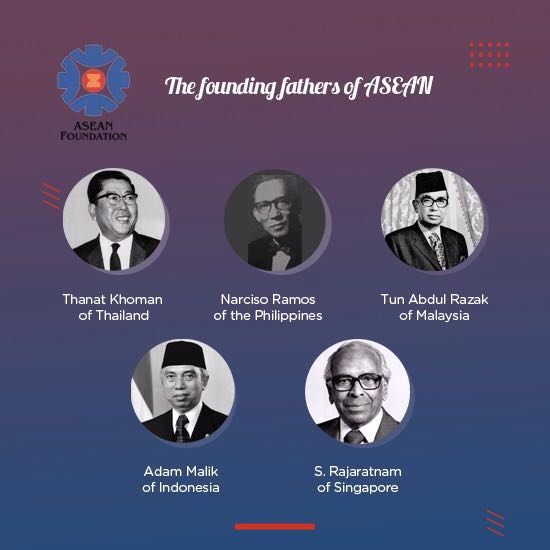 ASEAN Foundation on X: "#LearningASEAN The founding fathers of ASEAN signed the Bangkok Declaration in 1967, marking the beginning of ASEAN https://t.co/h0KxHIVpCG" / X