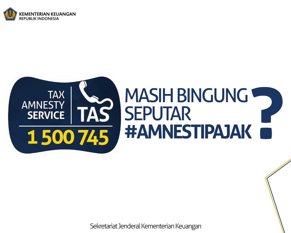 Daerahmana's tweet photo. Belum daftar #AmnestiPajak karena belum tahu caranya?   SEGERA Tlp Tax Amnesti Service (TAS) sekarang juga ! https://t.co/bJmHf8XqnK
