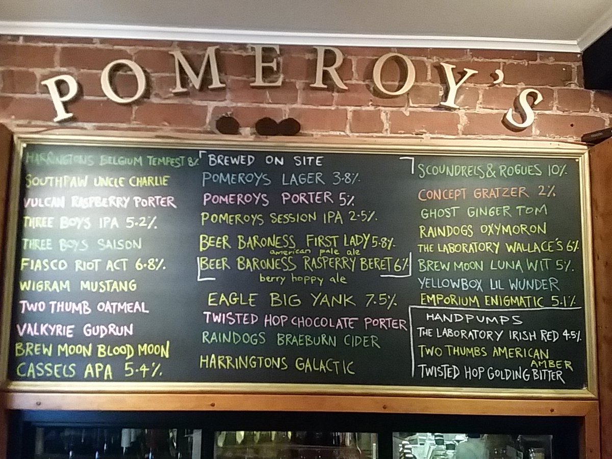@pomeroyspub <a href="/southpawbeer/">Southpaw Brewing Co</a> <a href="/GhostBrewingCo/">Ghost Brewing Co.</a> <a href="/fiascobrewing/">Yobbo and Jako</a> bring me a tap badge