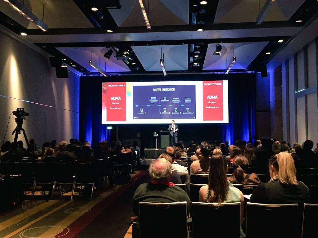 bdgiesen's tweet image. Hearing the Vivid Sydney digital case study by @destinationnsw #admaforum