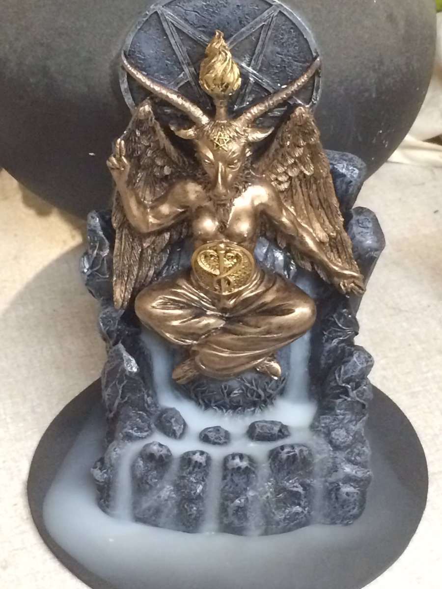 Baphomet Backflow Incense Burner Decoración del hogar Hogar y cocina