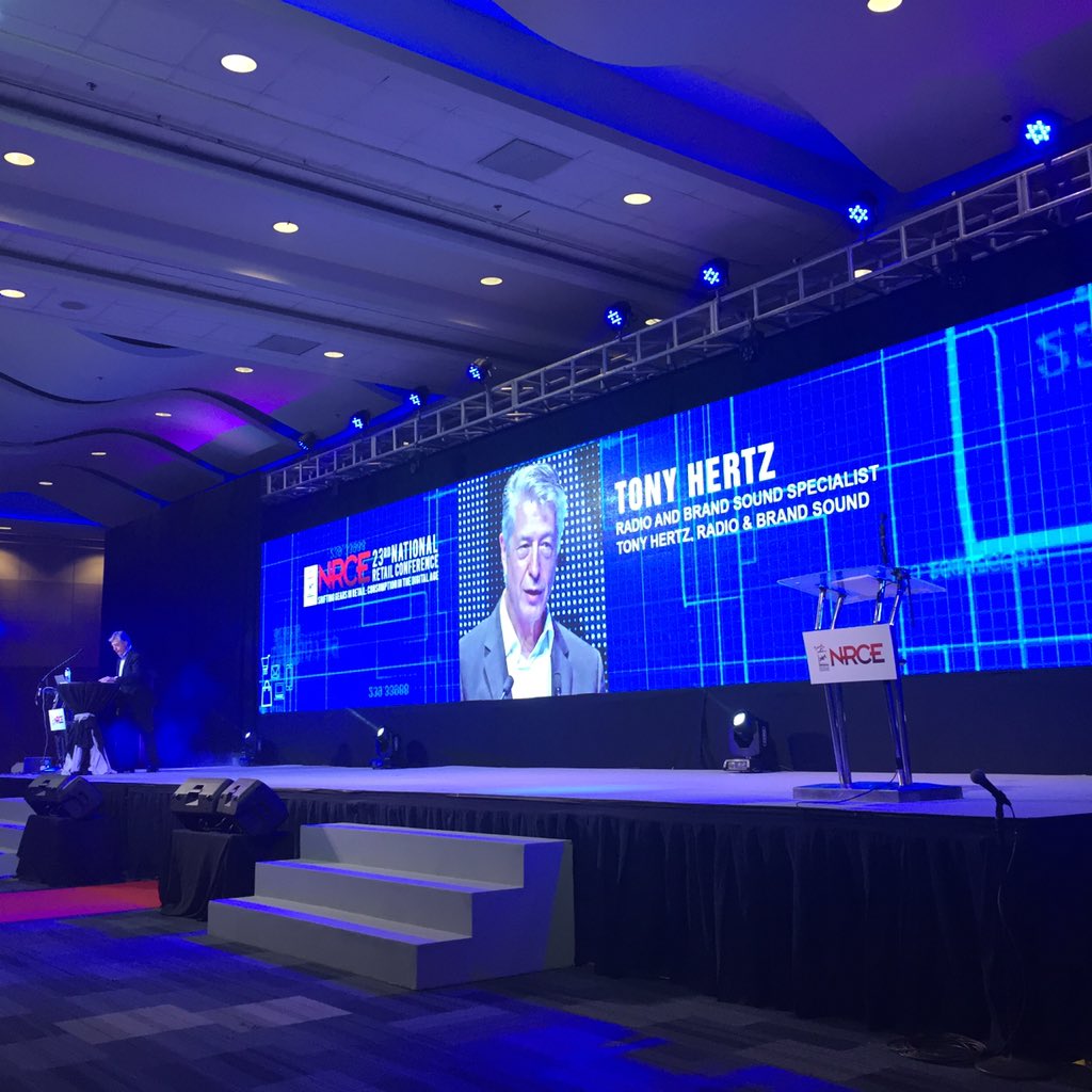 "Humans have a profound relationship with sound" -Tony Hertz, Radio and Brand Sound Specialist #NRCE2016