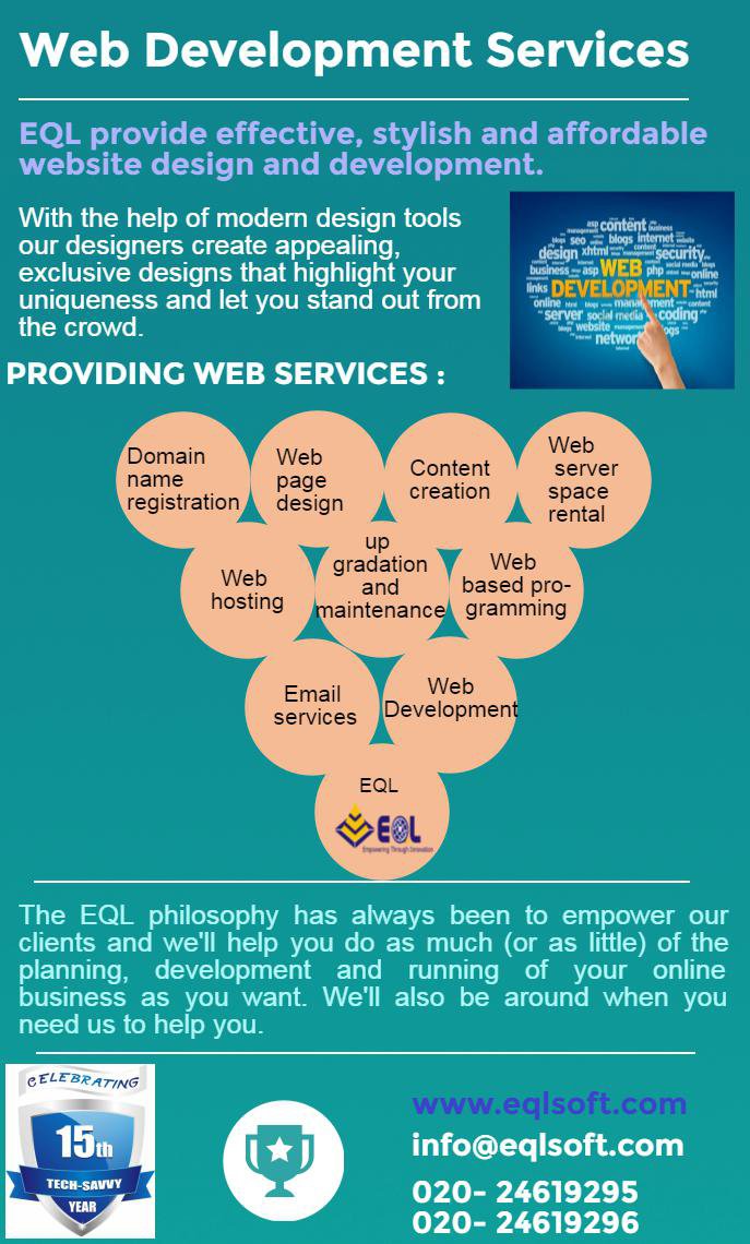 EQL_Business's tweet image. EQL: technology expert’s drive #Customapplicationsolution #WebDevelopment      
More..goo.gl/Bk1SLn