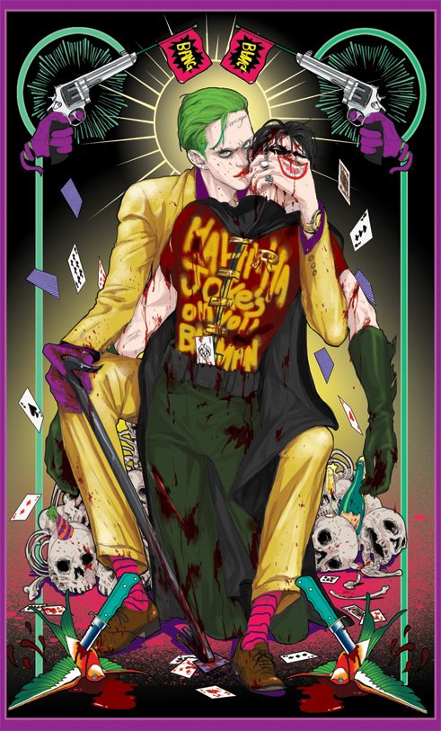 "Robin my boy you need to smile more! Make a joke? Laugh?  Oh come on! Here it's easy, let me help you! HeHeHaHaHa!"