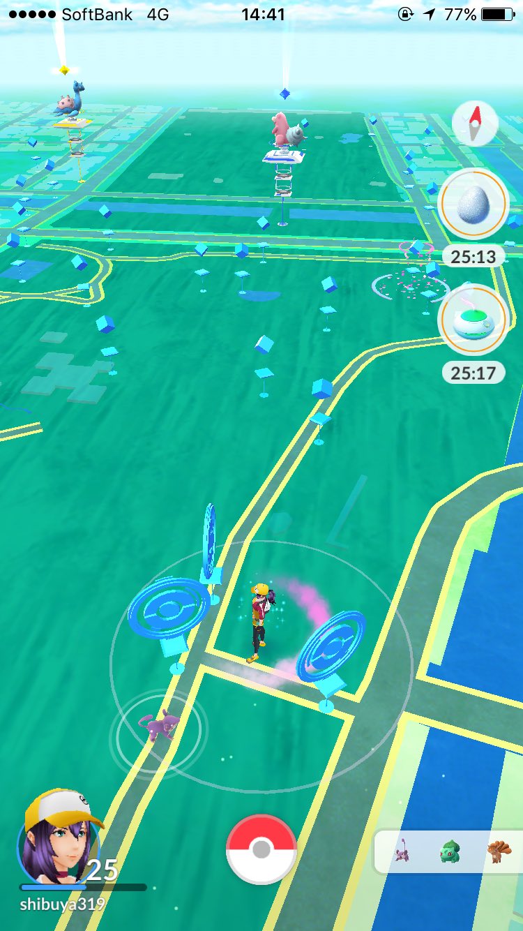 しぶ ポケモンgo 木場公園行ってきた 14 40 15 の40分間にロコン18体ゲットしました ルアーはあまり焚かれておらず殆どポケソース湧き 12 15分滞在 なので捕まえやすい 今から浜町公園でワンリキー集めです ポケモンgo T Co 1kzxry7ztm