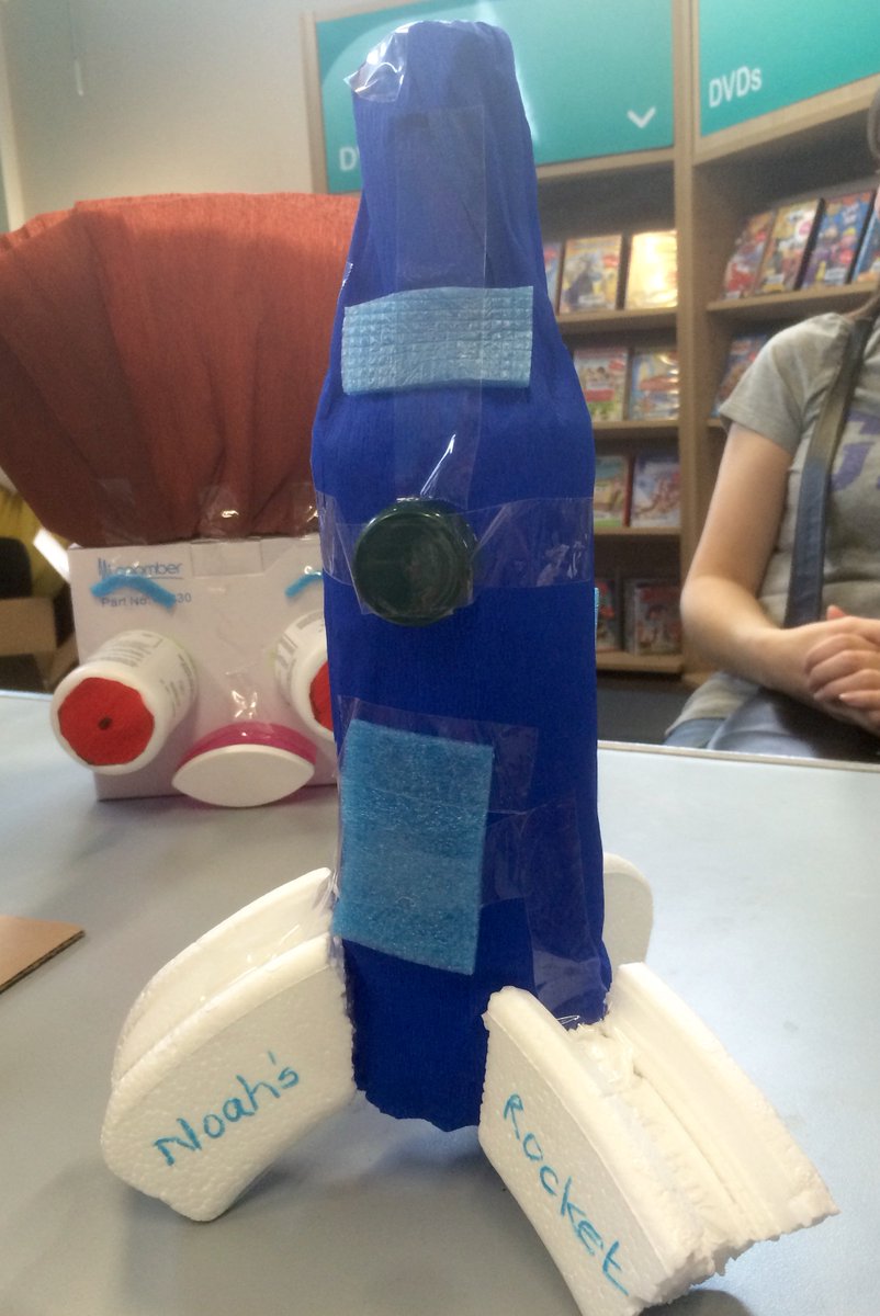 gateslibraries's tweet photo. Impressed by the creativity of Leam Lane children! #popupmaker #lightsabre #house #robot #rocket https://t.co/fSd48R8x8x