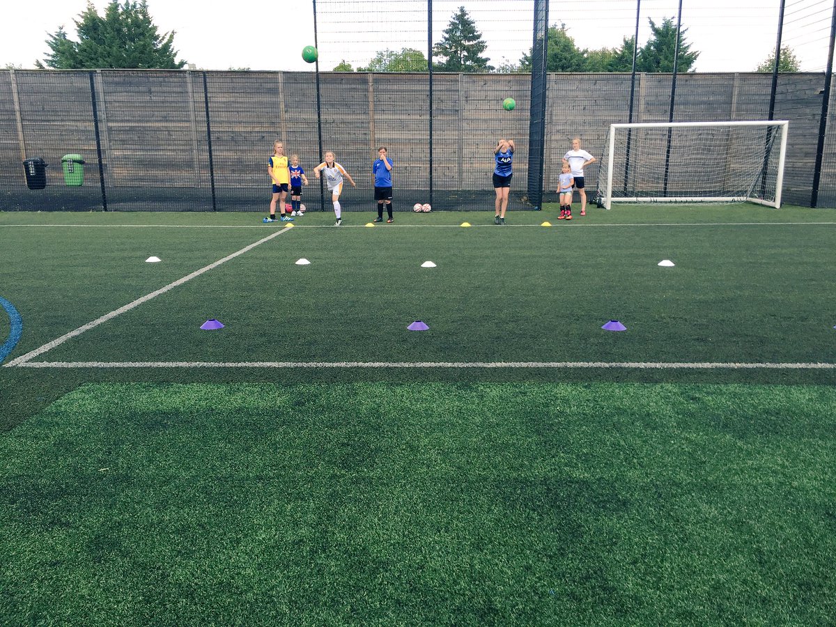Yesterday at the Girls Soccer School we worked on passing, aerial control &amp; finished with a mini football Olympics!