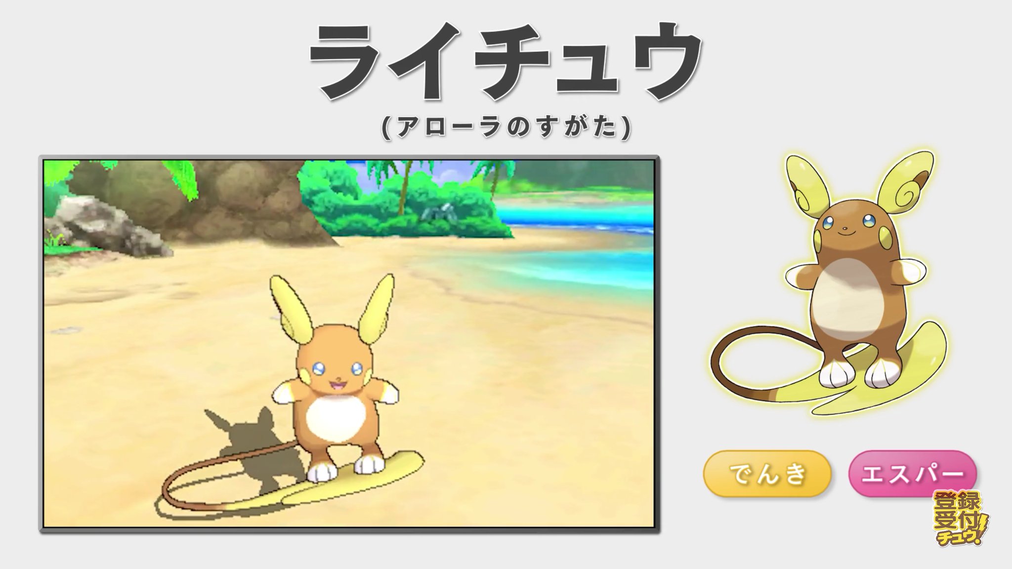 すくなめ アローラ波乗りライチュウの青い目に概視感あると思ったらアニメの波乗りピカチュウの目だった T Co Snsr4l8uft Twitter