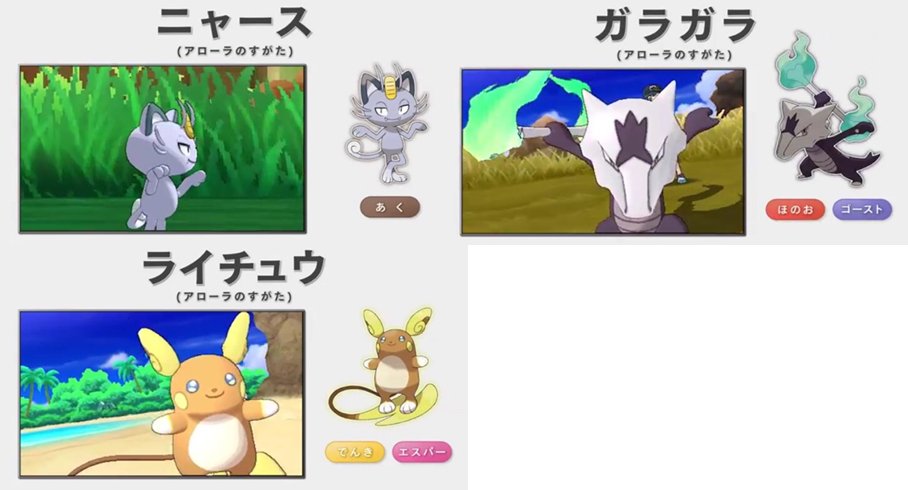 ホビーステーション川崎店 على تويتر ポケモン情報 アローラ地方のリージョンフォームポケモン ポケモンカード ポケカ ポケモン サン ムーン