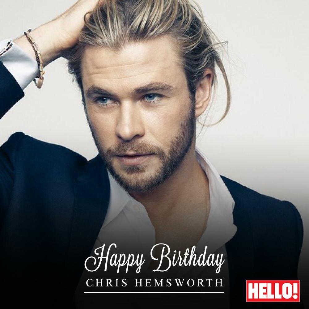HELLO! India on X: "Team HELLO! India wishes the amazing Hollywood Actor Chris Hemsworth a very HAPPY BIRTHDAY! #hello #birthday #wishes https://t.co/2UPH0zGLGO" / X