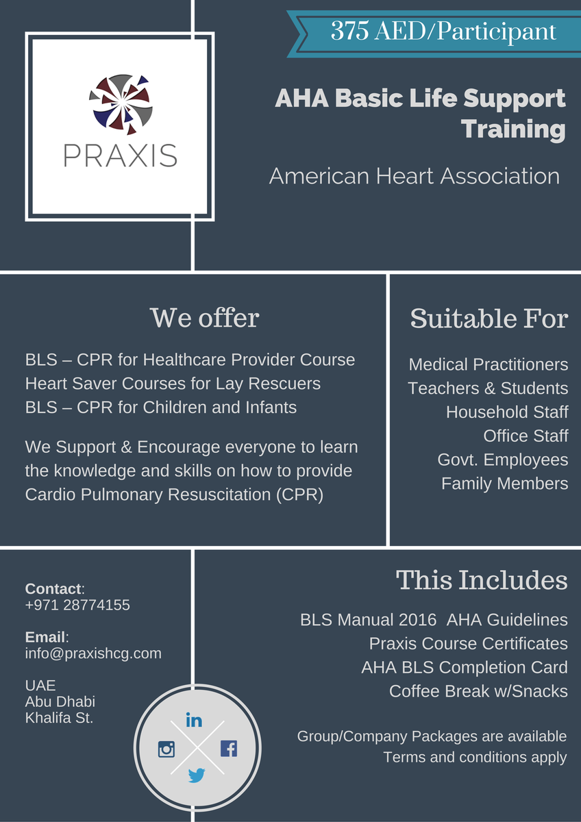PraxisGCS's tweet photo. Learn BLS CPR with us at @Praxis_HCG and be skilled in providing High Quality CPR. Book now at info@praxishcg.com https://t.co/fxWjEWv6ZU