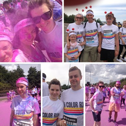 Netsource_LTD's tweet image. Throwback to last Summer at the colour run #TBT #teamnetsource