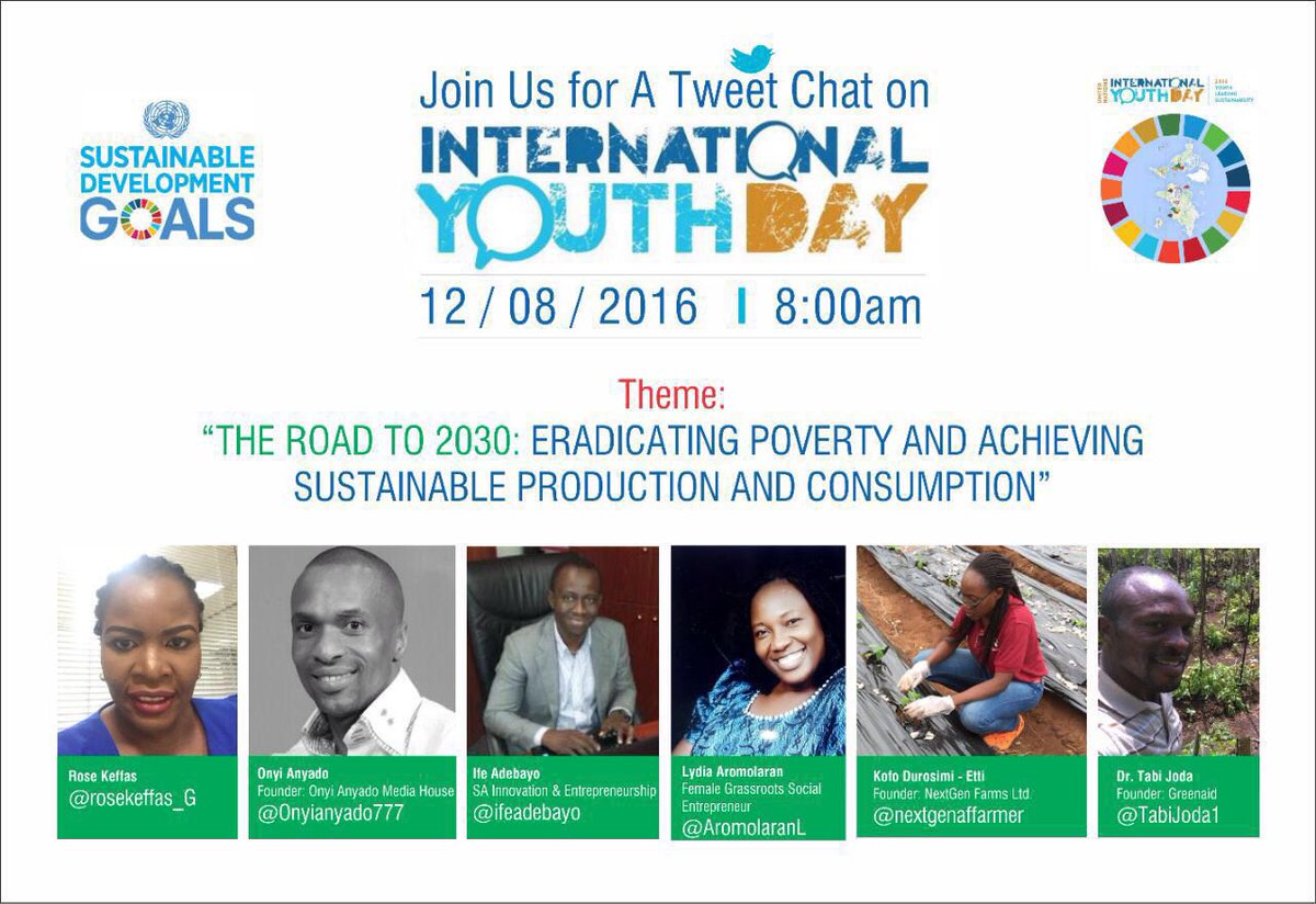 Join us tomorrow to discuss 'the Road to 2030' @IfeAdebayo @Onyianyado777 @TabiJoda1 @AromolaranL @NextGenAfFarmer