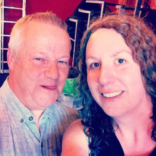 Alan aka dad #2 and I after yesterday's show... Special guest star dad in Sweet Child of Mine 2day! <a href="/Gildedballoon/">Gilded Balloon</a>