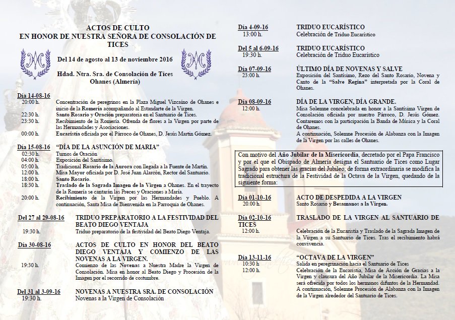 CGOhanes's tweet photo. Romería de Ntra. Sra. de Consolación de #Tices.
14 y 15 de agosto.
https://t.co/7qvMO7kYG9
#Ohanes #Guadalinfo https://t.co/INkOPMdHgO