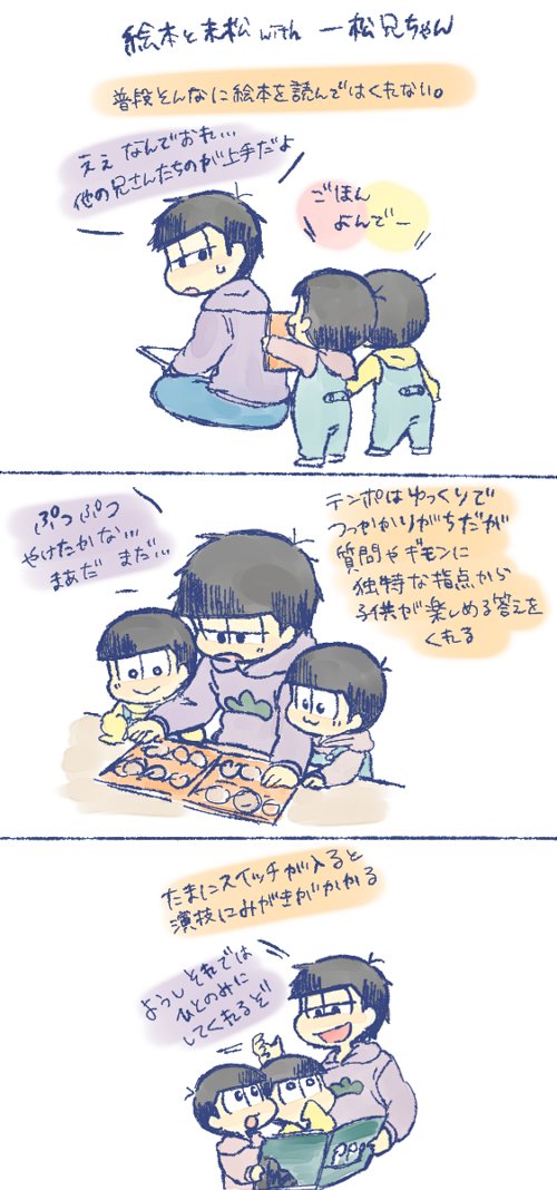 ※幼児化末松とお兄ちゃんたち
ごほんよんで! 