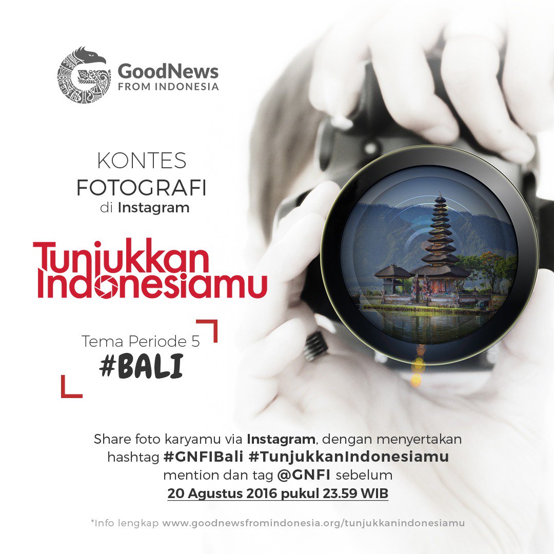 #TunjukkanIndonesiamu dg mengikuti kontes foto "BALI" di Instagram GNFI. Info lengkap : goodnewsfromindonesia.org/tunjukkanindon… …