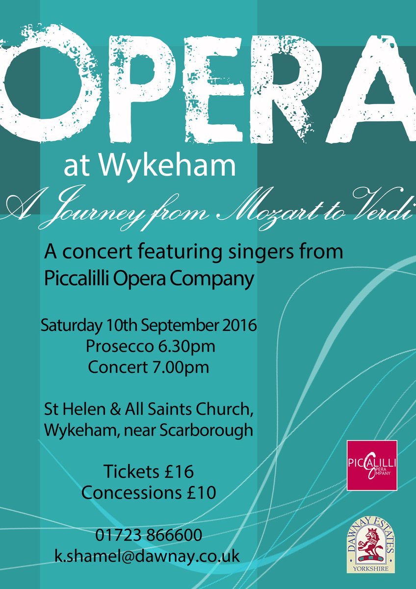 PiccalilliOpera's tweet photo. @ScarboroughUK  Free on the 10th of September? Come support young artists and live music at Wykeham! https://t.co/Ue2cLfjFtI