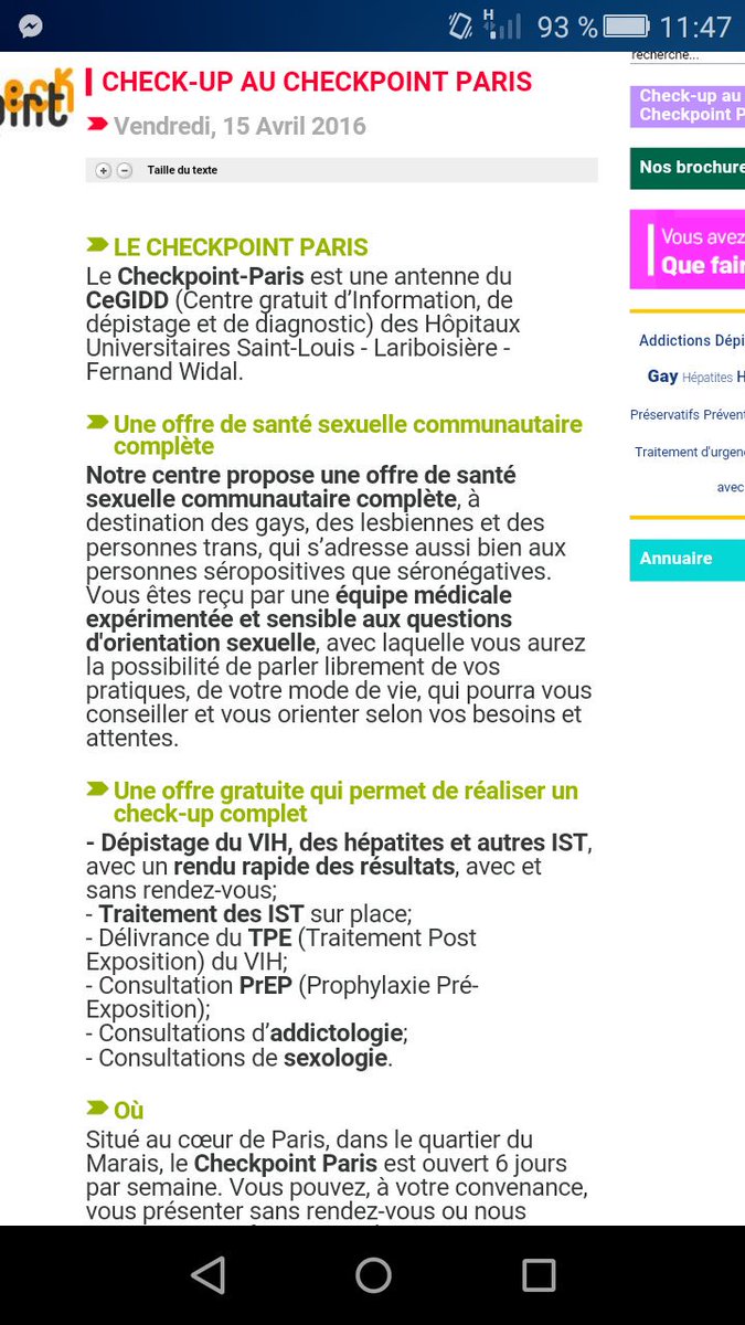 On m'informe de l'ouverture d'un pôle santé/check-up pour les pers. LGBT sur Paris : lekiosque.org/actualites/ite…