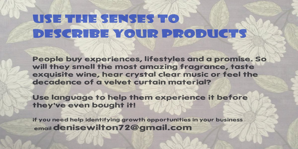 DeneezWilton's tweet image. Use #creativecopy to bring what you&apos;re #selling to life.  We need to #experience what it really feels like to buy it