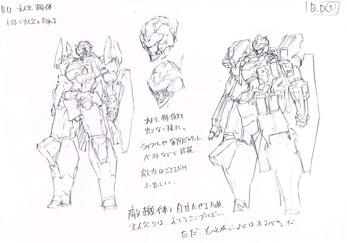 貞松龍壱 バスタードレスより 主人公の相棒 ガンホーク バスタードレス設定