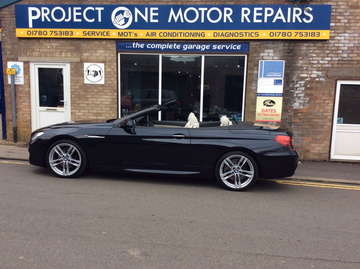 project1cars's tweet photo. Just about to deliver this BMW 640 convertible to a lucky lady today. @SuperStamford #bmw #640 #stamford #qualitycar https://t.co/xAVZCuN5yo