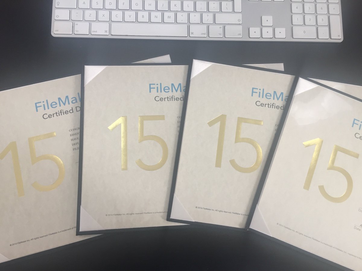 isos_uk's tweet image. Proud to announce that our @UKFileMaker Developers are all #FileMaker15 certified! Well done guys!👍  #customapps