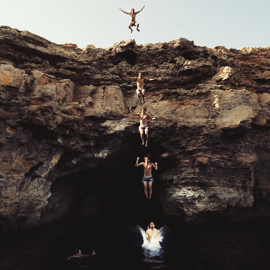 #aokijump #716. The Santa Maria Caves Jump. Comino Malta. July 27, 2016. https://t.co/ZCMZJmdSz8