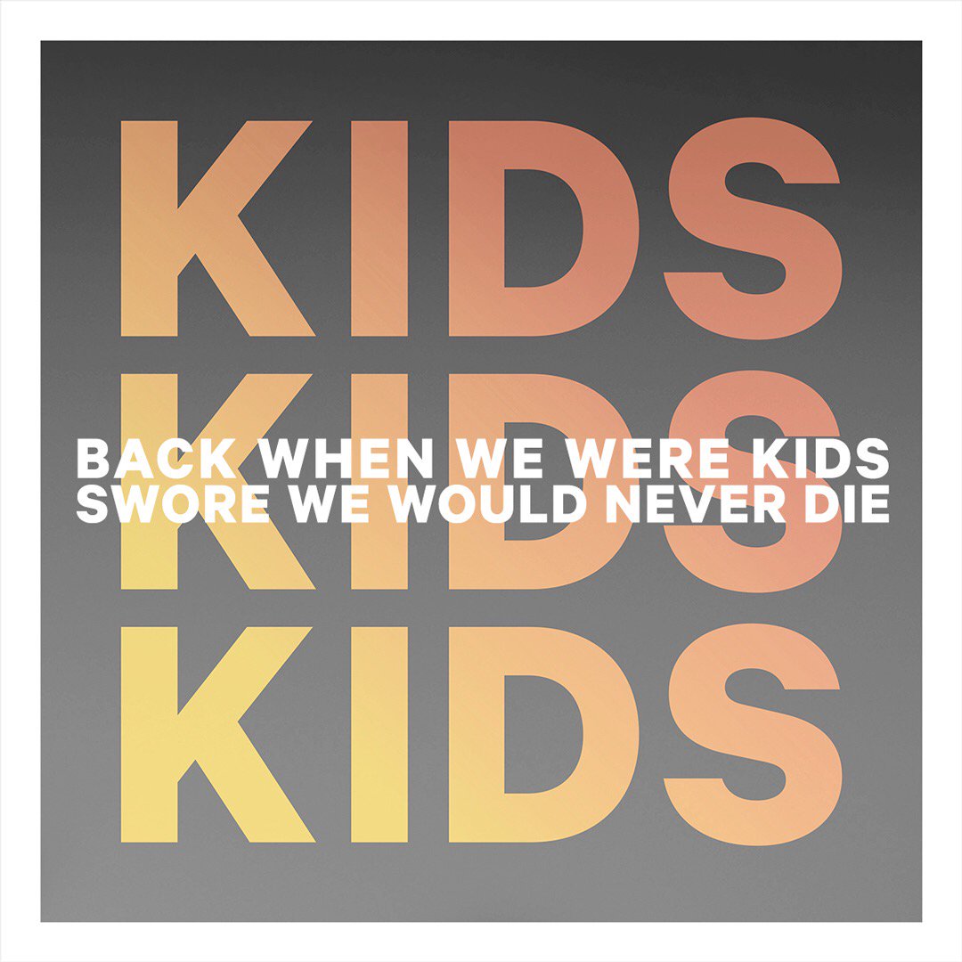 OneRepublic's tweet image. You and me were kids / Swear that we’ll never die po.st/YUR81K
#OneRepublicKIDS 08.12.16