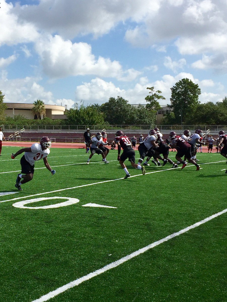 ButchAlsandor's tweet image. Coach Michael Haywood watching @TSUFootball team on Day 4 of camp. Tigers put on pads for a spirited practice!