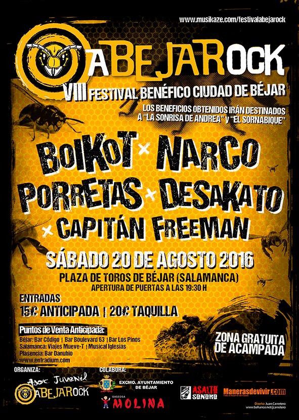 AbejaRockFest's tweet photo. Todo el mundo haciendo RT . @BOIKOTBAND @LosNarco @Porretas5 @desakatorock #CapitanFreeman 20 Agosto en Bejar https://t.co/YJrX8wOn0L