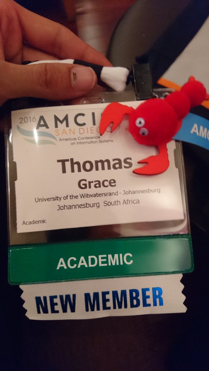 TomDGrace's tweet image. @mitchell_hughes registered successfully #AMCIS2016