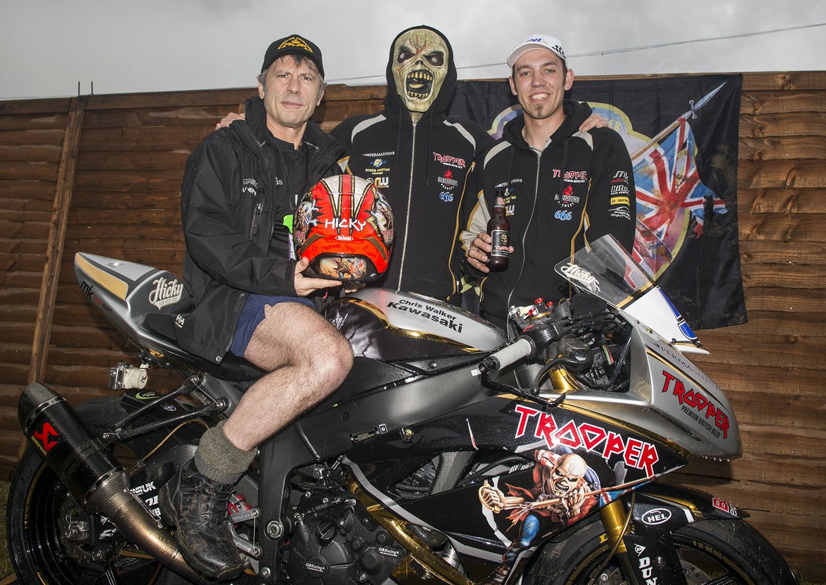 IronMaiden's tweet photo. Best of luck to @peterhickman60 on the #666 Trooper-sponsored 'Beast' at the @UlsterGrandPrix this week! https://t.co/ptipjm3rJR