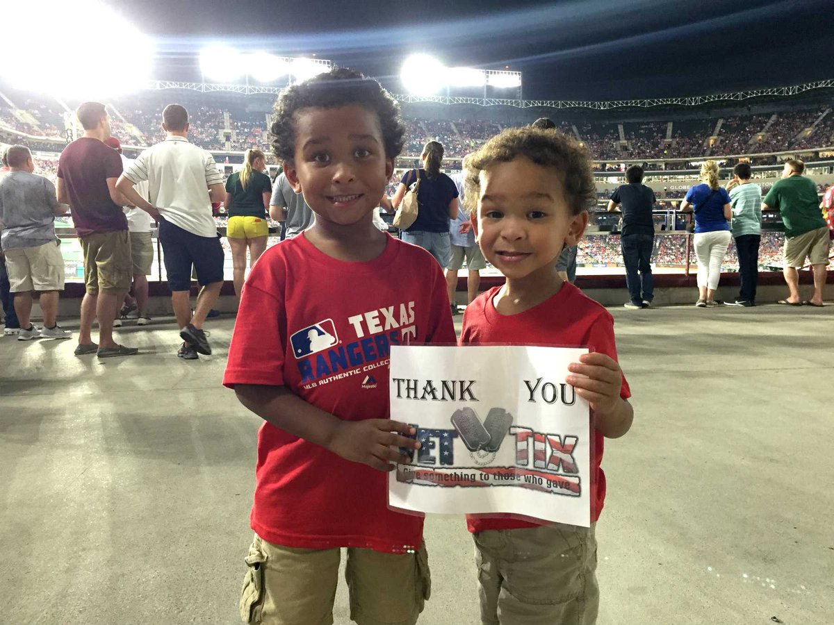 Thank you @Rangers from Veronica bit.ly/2ajb89f #VetTix #USN #Military #ThankAVeteran #VeteranKids