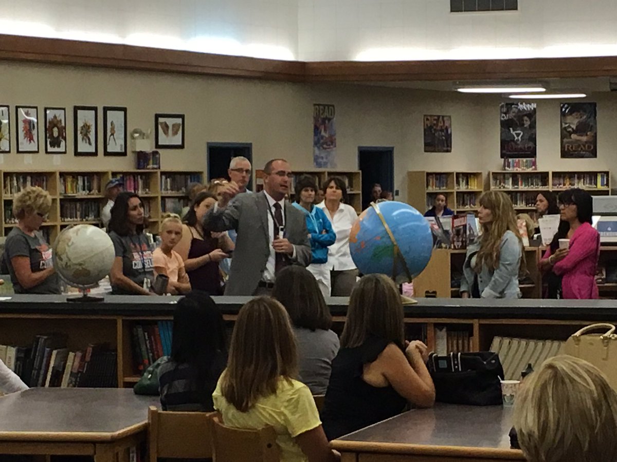 Coffee with Principal Powell for 6th grade parents. Welcome to the Panther Pride. #BackToSchool #srvsud