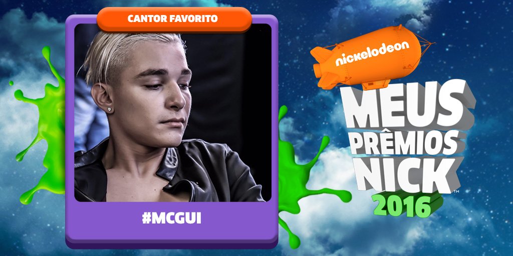 NickelodeonBR's tweet photo. Hora de votar no seu Cantor Favorito! Para apoiar #McGui no #MPN basta dar RT neste tweet! @mcgui_oficial https://t.co/wnVEAOsIUK