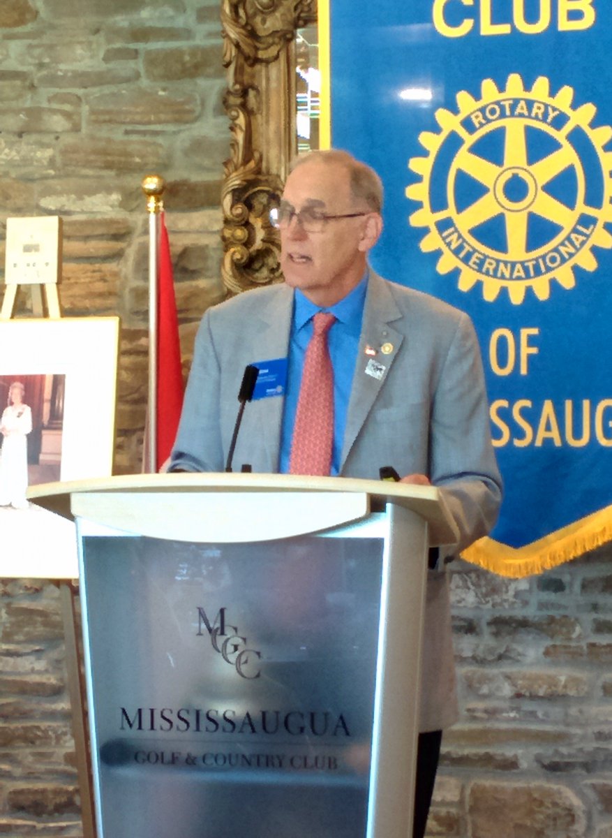 RCmississauga's tweet photo. District Governor Bill Proctor spoke at our meeting this week on global/local achievements/challenges https://t.co/Pdn0BokdGP