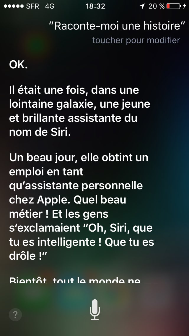 FrXMatriX's tweet photo. Je penser pas que Siri était aussi intelligente 🤔 https://t.co/n24UYKDjFH