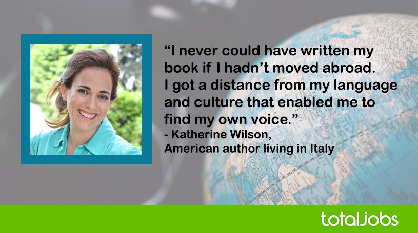 Read Katherine's story about moving abroad and writing her first book: bit.ly/TJabroad <a href="/kwilsonwriter/">Katherine Wilson</a> #Italy
