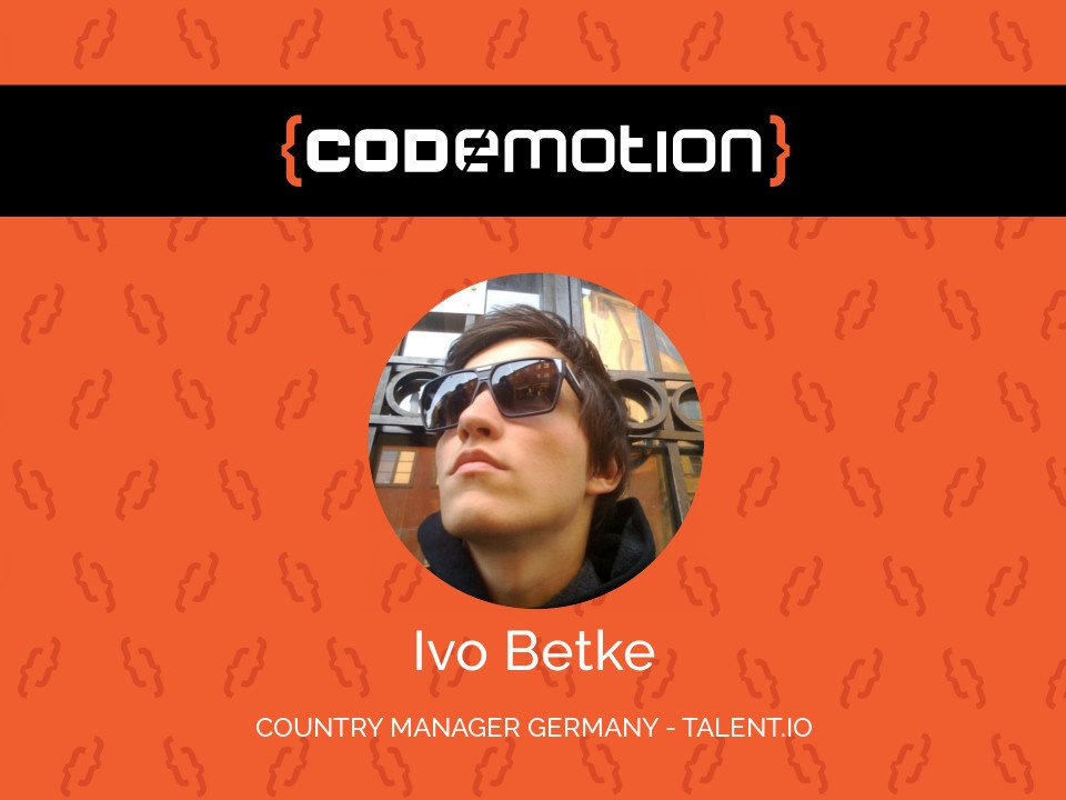 CodemoWarsaw's tweet photo. Welcome @samlbckn as #CodemoWarsaw2016 #speaker &amp; come 2 his talk abt #hiring #engineers - https://t.co/Qyz7Z8XDZw https://t.co/RclbIlNNVZ
