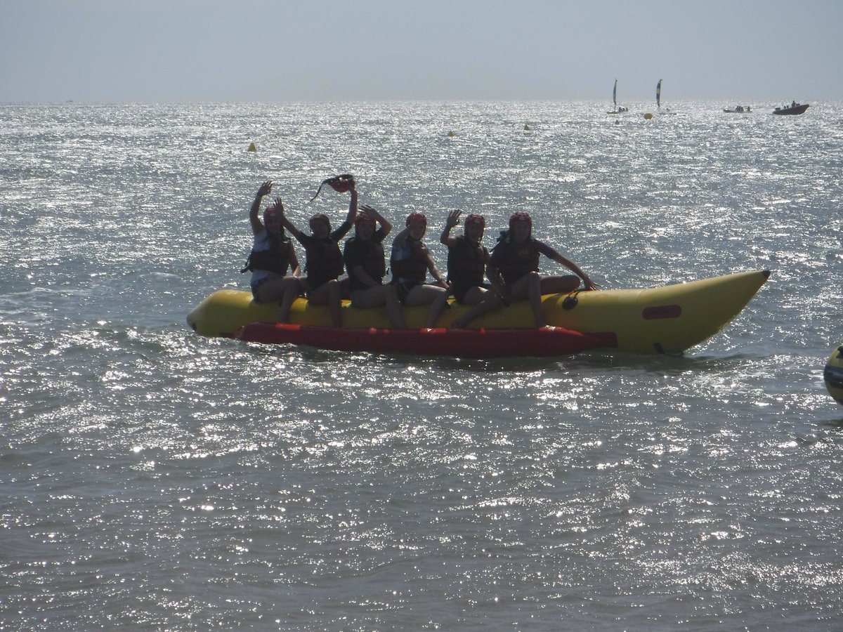 Wellswayvisits's tweet photo. Last beach day before our departure this evening. Banana Boats and beach games. https://t.co/QJYskLk1oA