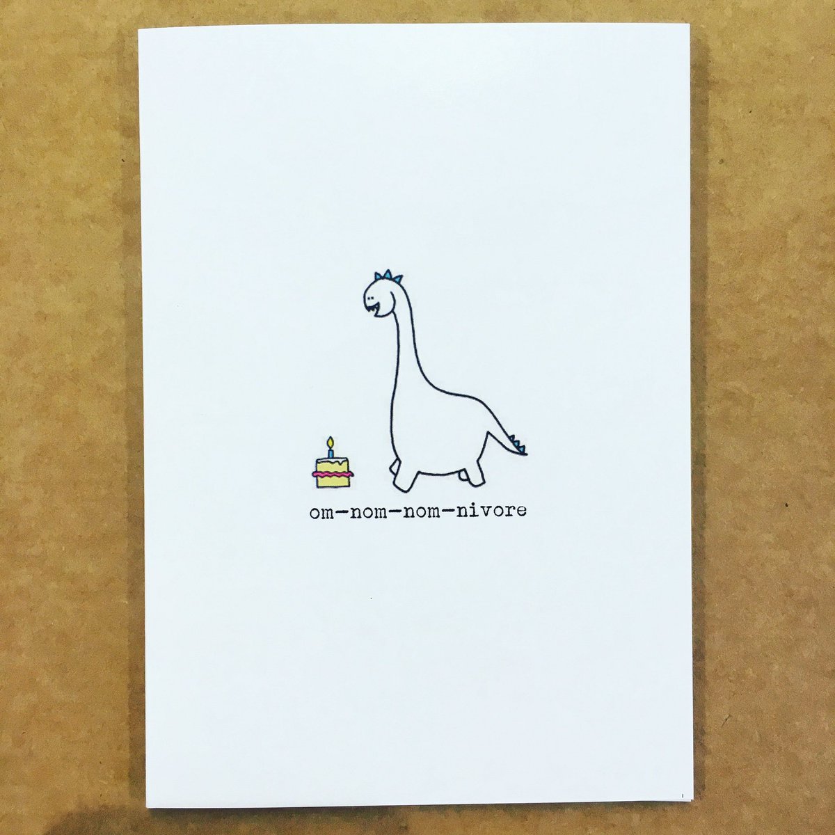 Today's #favourite #greetingscard 💕 #omnomnom #dinosaurs #dinolove #birthdaycard #cakelovers #cornwall