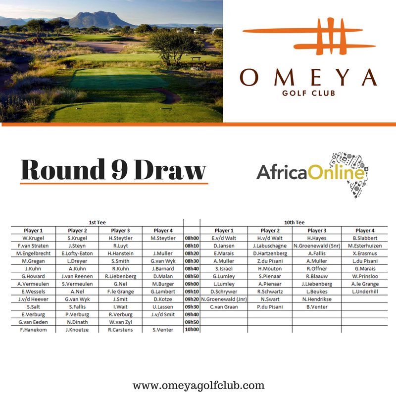OmeyaGolfNam's tweet photo. ONLY 2 rounds left in the @africaonlineza #RaceToOmeya Members Cup left. #HotlyContested event this coming weekend. https://t.co/UhFTS5lZZN