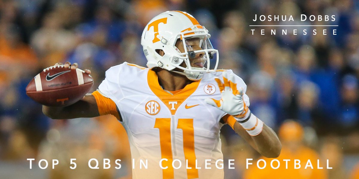 Top 5 CFB QBs (via <a href="/BuckyBrooks/">Bucky Brooks</a>)

5. J. Rosen. <a href="/UCLAFootball/">UCLA Football</a>
4. J. Dobbs, <a href="/Vol_Football/">Tennessee Football</a>
3-1: on.nfl.com/2balUiQ