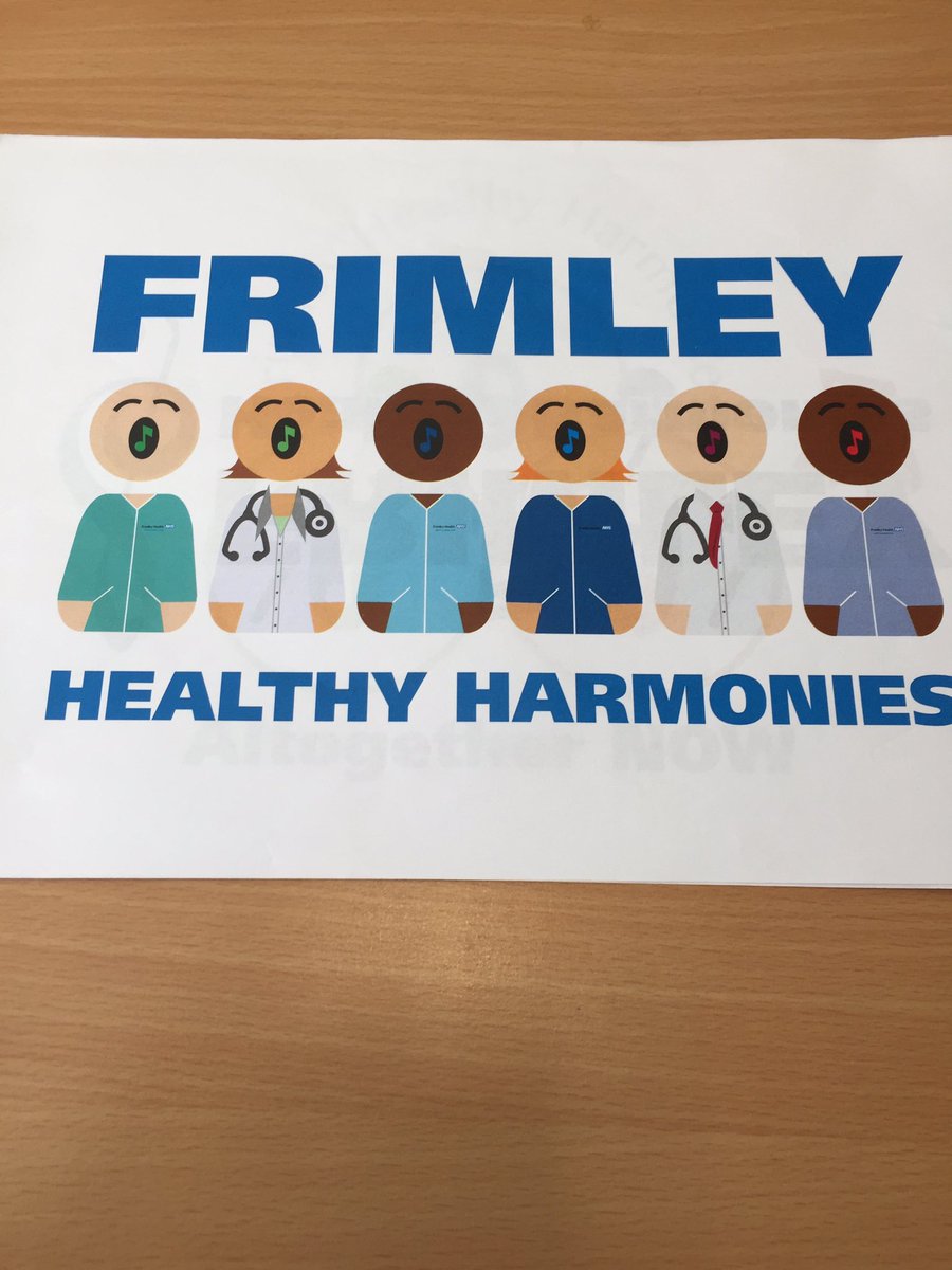 FHFT_wellbeing's tweet photo. Get in touch if you want to be involved in FH choir, organise or sing! @FrimleyHealth @heatherwexham https://t.co/Xd2QPqpZOn