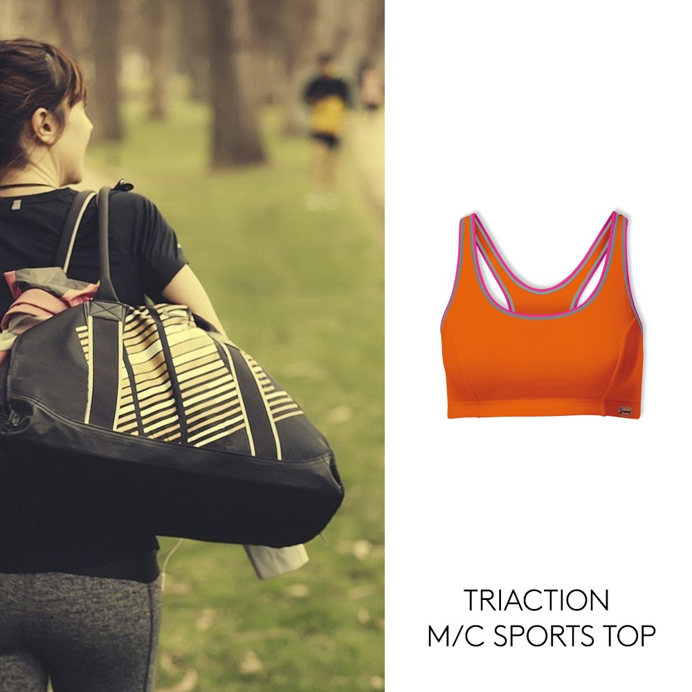 triactionSA's tweet photo. What’s in your gym bag? Here’s a Neon orange Medium Control Sports Top to liven up your workout.
#Triactionsa https://t.co/4wVrD3XyVv
