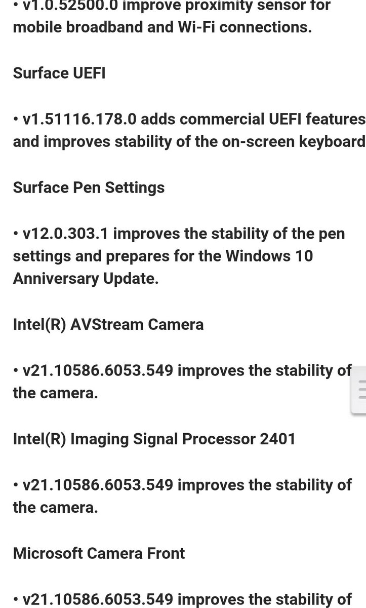 theDopetech's tweet image. New @Microsoft @surface  #surface3 update brings along several improvements