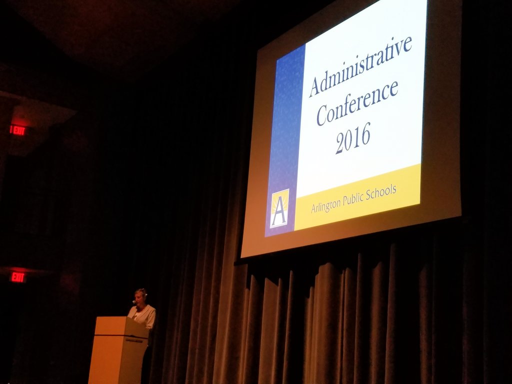 APSVaSchoolBd's tweet image. .@NancyVanDoren welcoming administrators to #APSac2016! Thank you for all U do! #rememberyourwhy