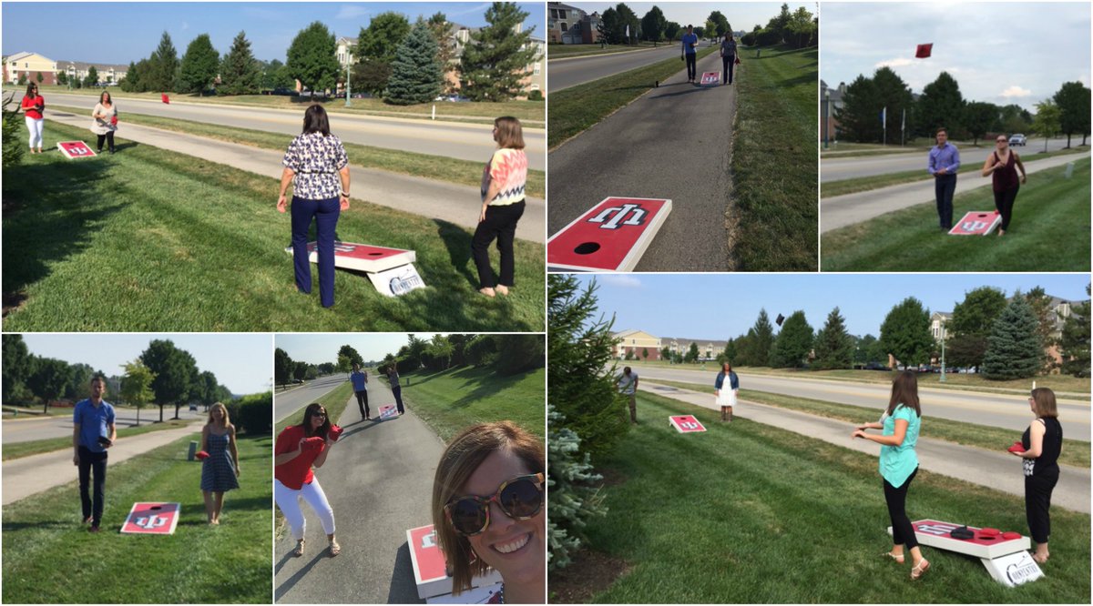 CorporateWWE's tweet photo. Indy office Olympics are in full swing, like cornhole, which we're told is best in the Midwest! #TeamWWEX #WWEXLife https://t.co/vSxBowA8NC