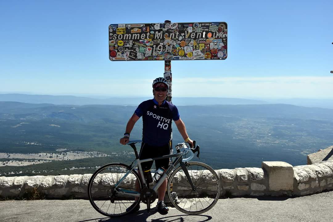 AdieTurford's tweet photo. We made it. Boys up the Chalet Reynard, then finished alond due to high winds. Top effort from them. #montventoux https://t.co/qAm2R9AZQn